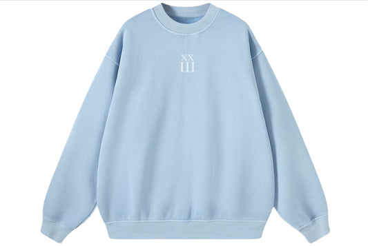 Blue Oversized Sweatshirt